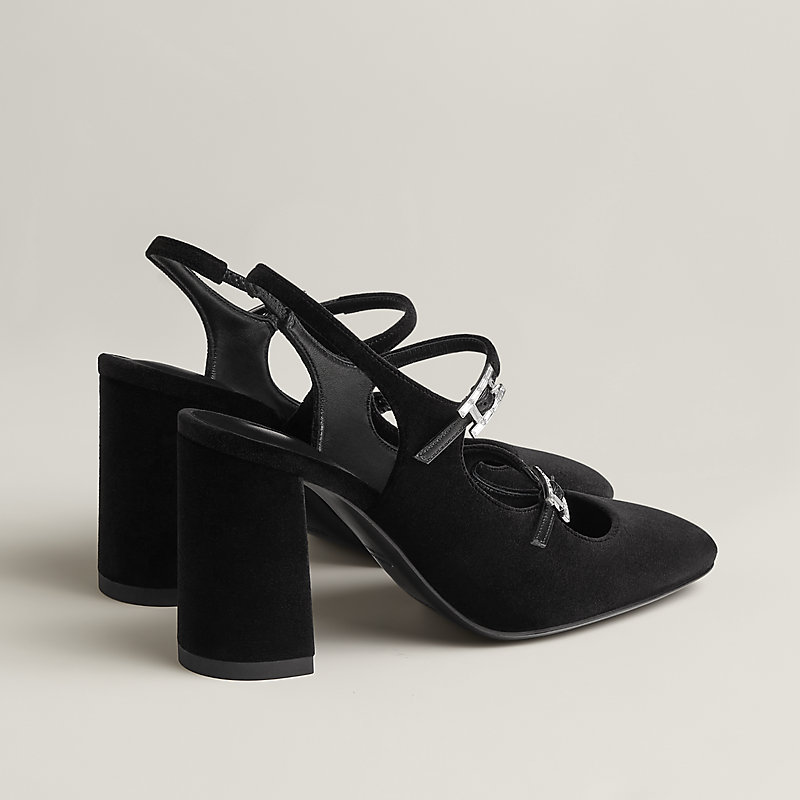 【美しさ際立つ】HERMES Jackie 90 レザーストラップパンプス Jackie 90 pump | Hermès USA